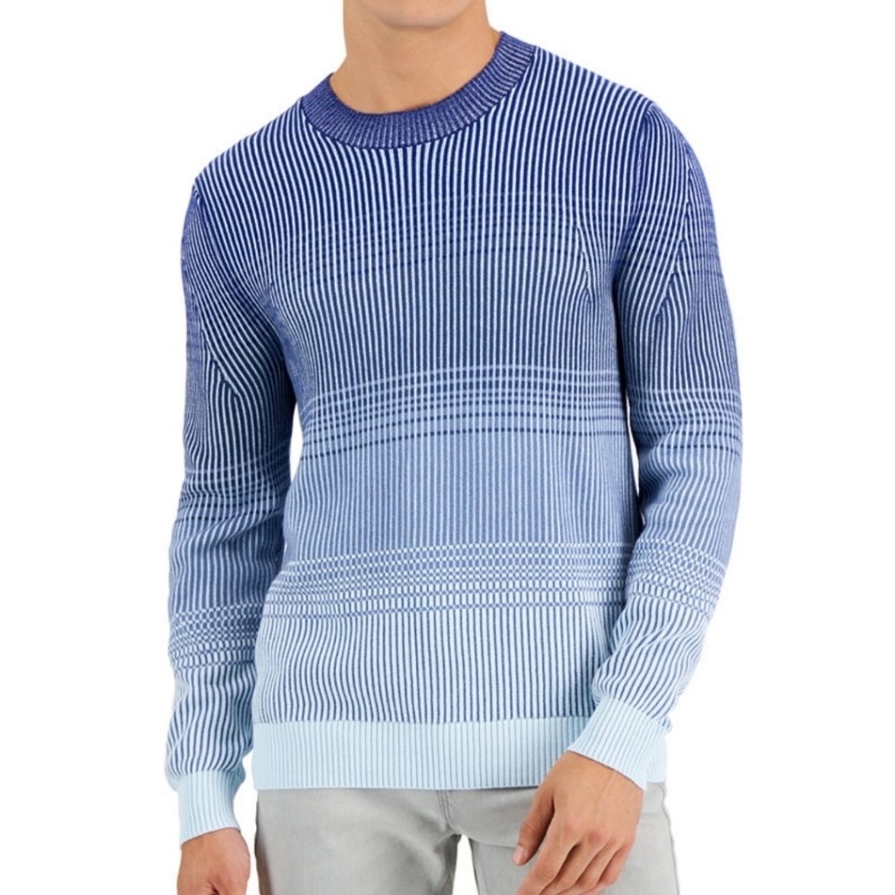 Alfani Men's Ombre Striped Sweater.